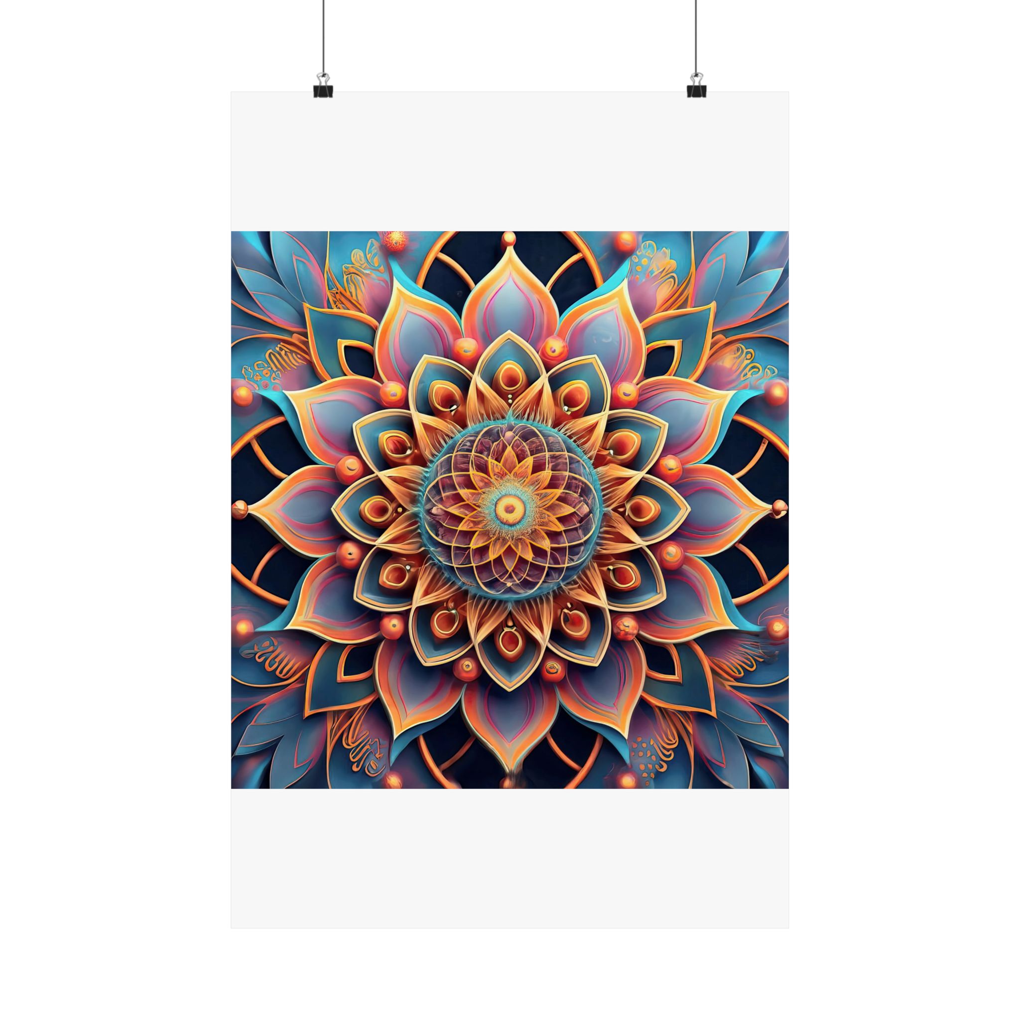 Rainbow Mandala — Poster Square