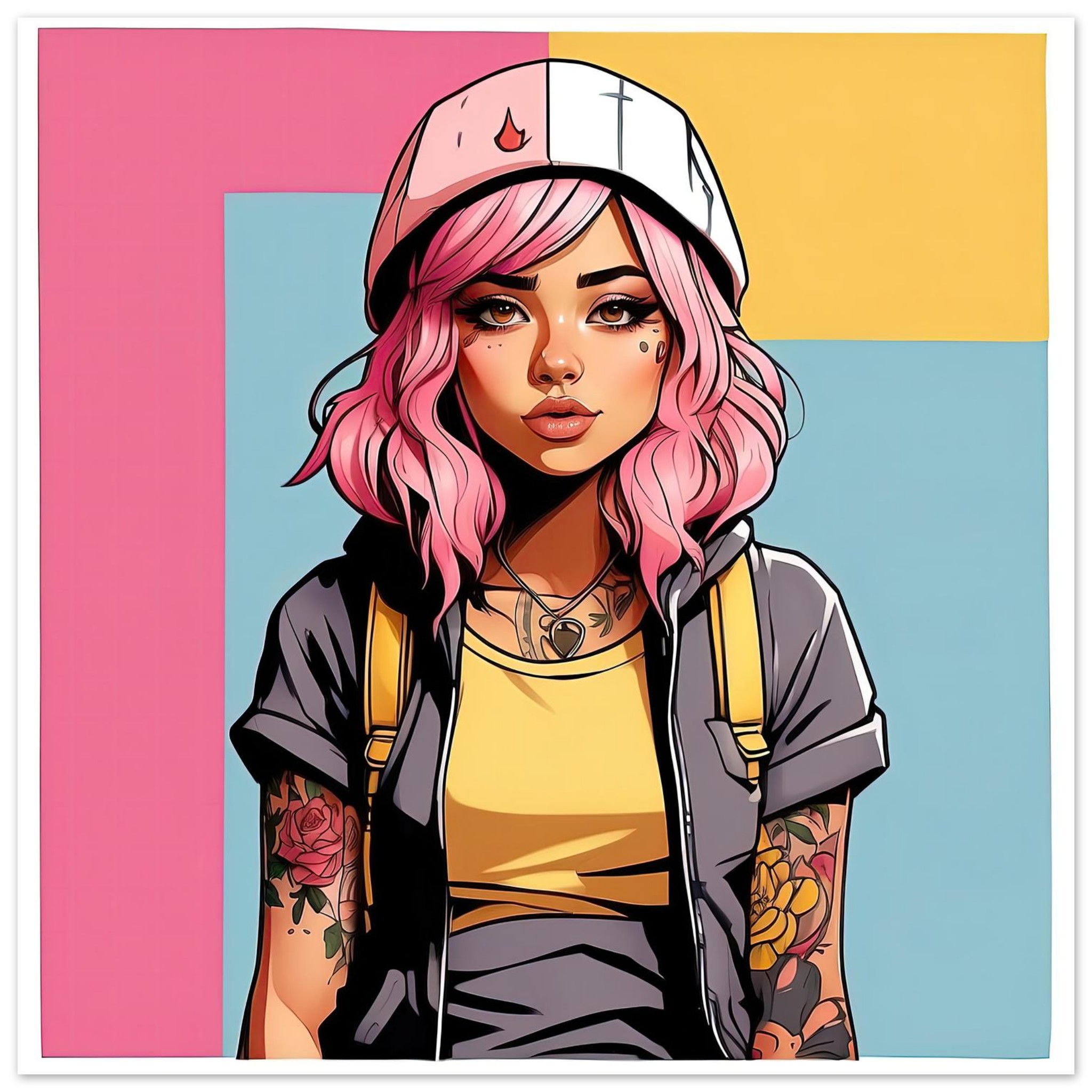 Moto Punk Penny — Poster Square