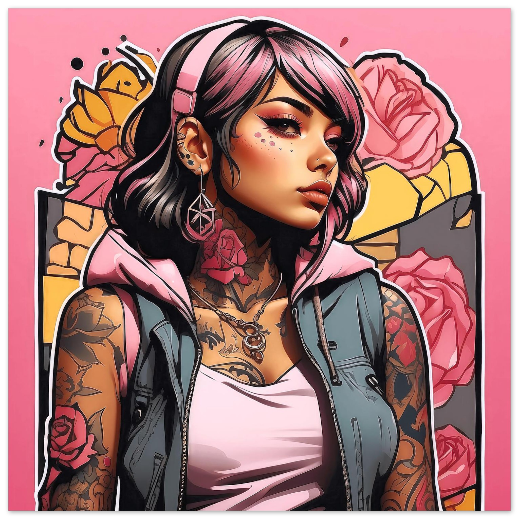 Rose Rebel — Poster Square