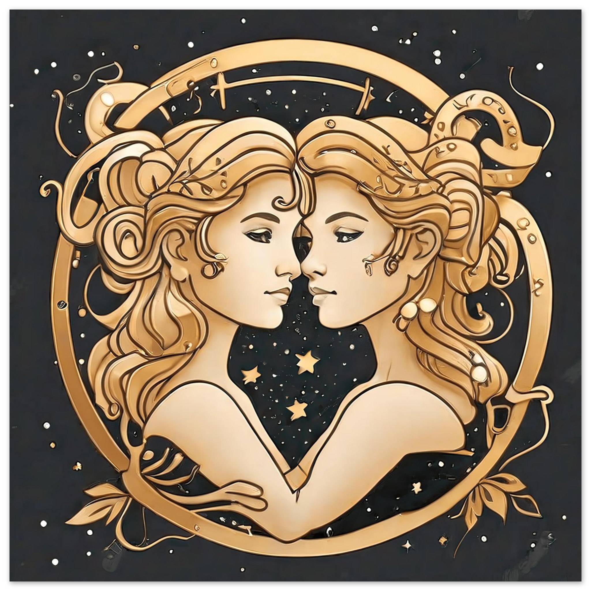 Gemini Line — Poster Square