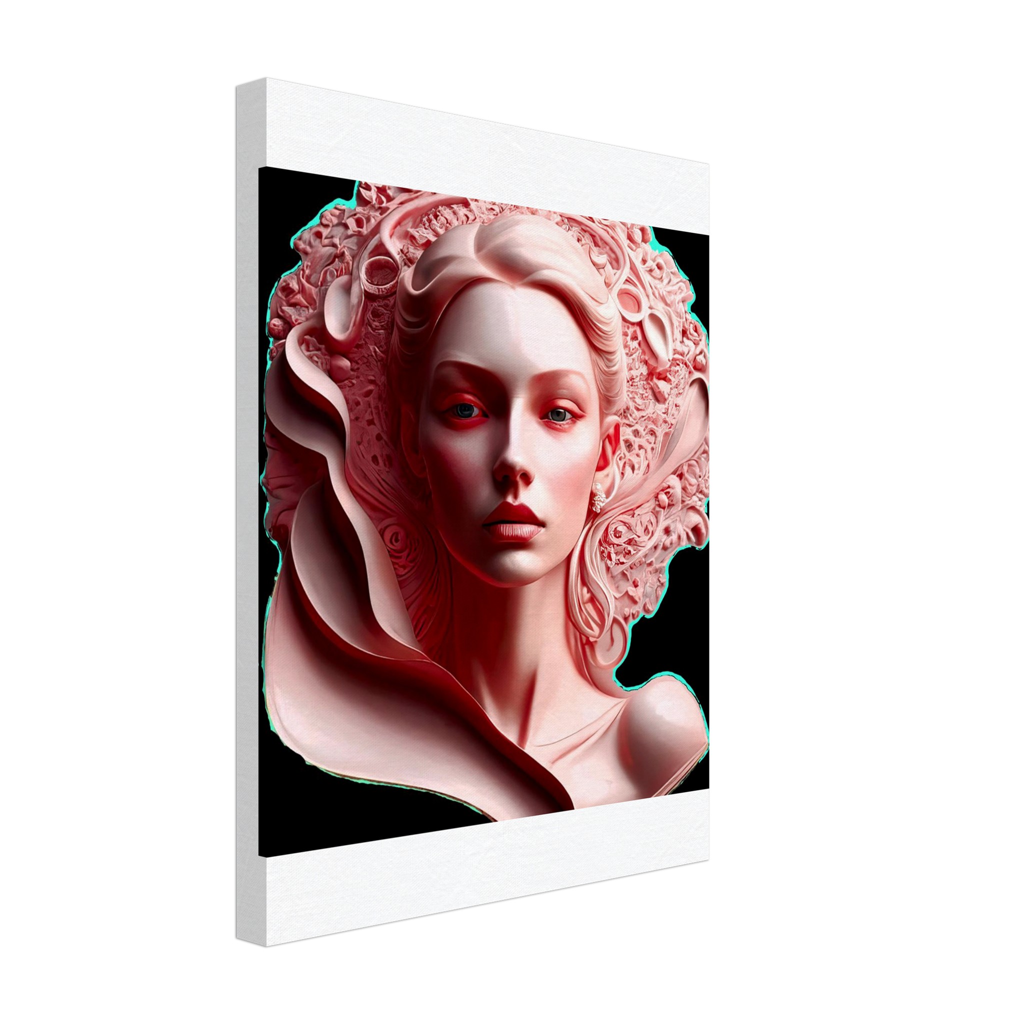 Pink Marble Princess — Canvas