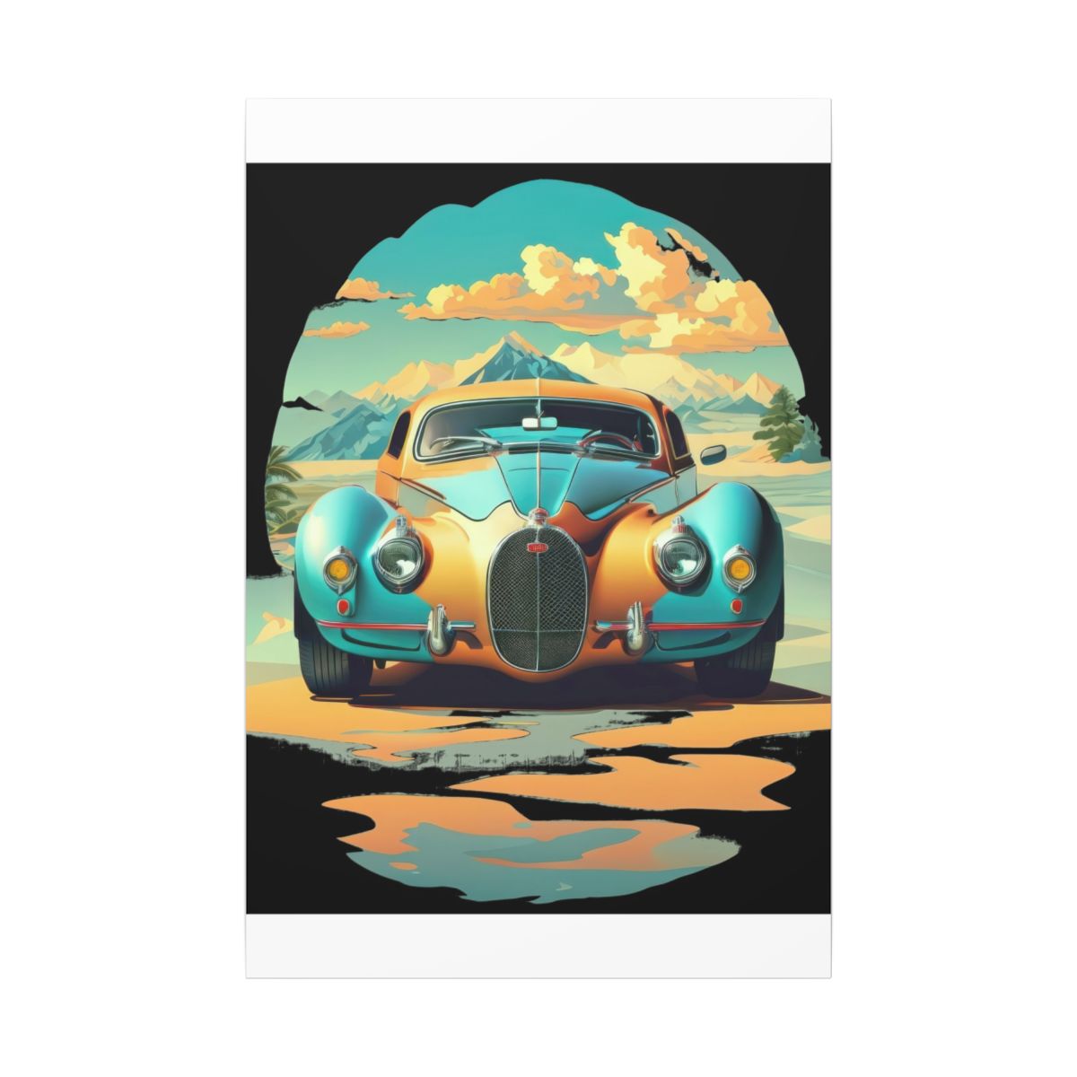 Atlantic Streamline Dusk — Canvas