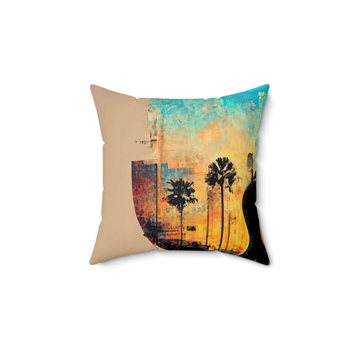City Strings — Throw Pillow
