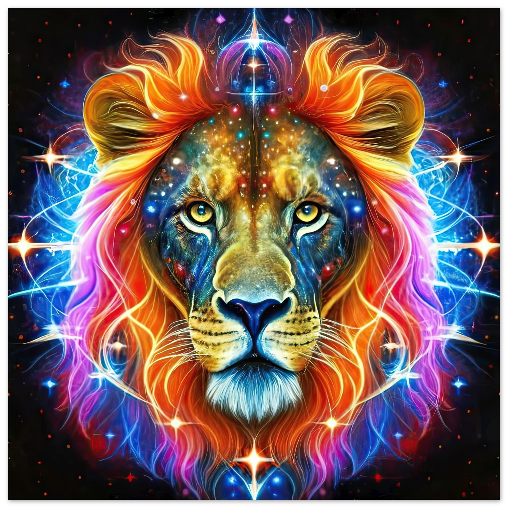 Prism Lion — Poster Square