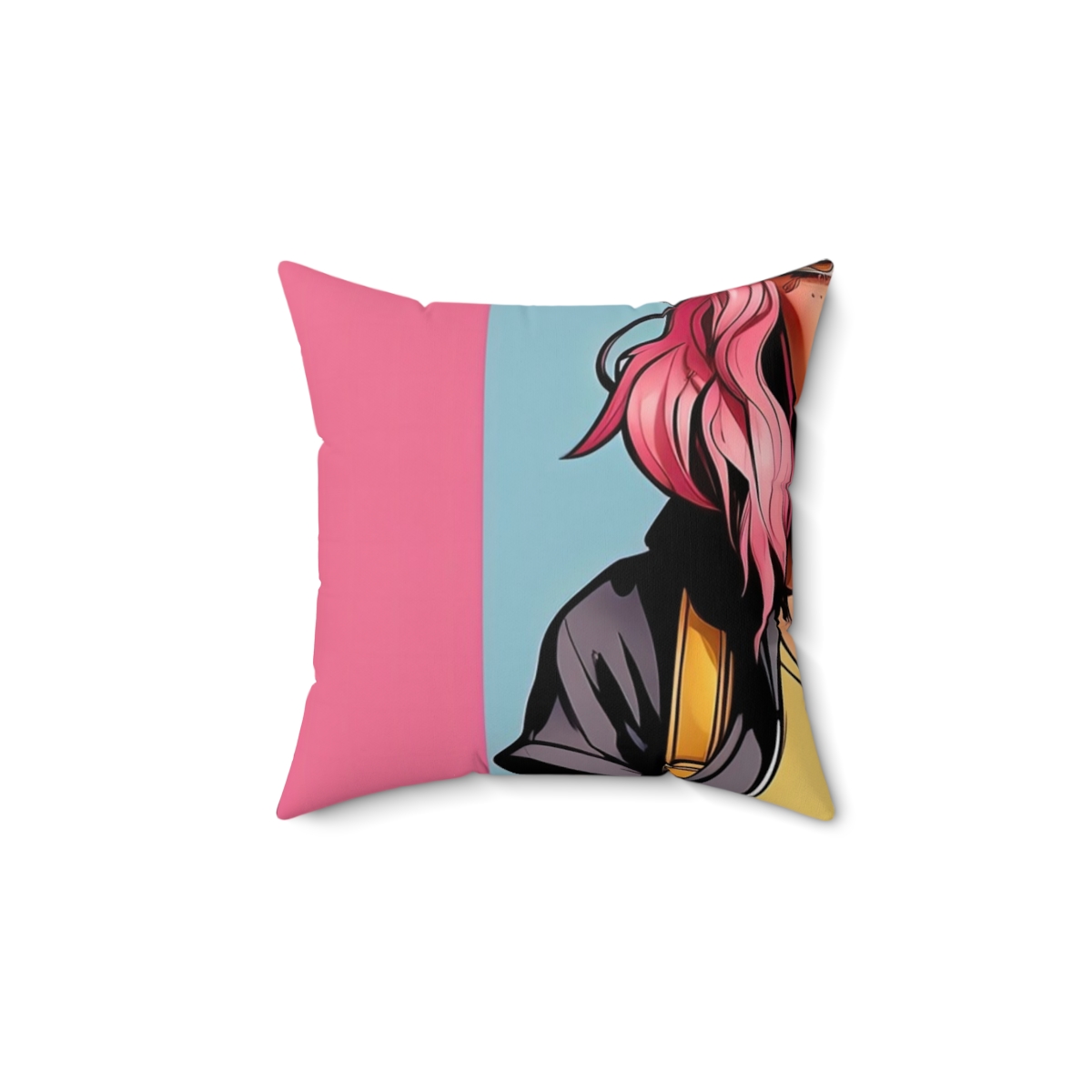 Moto Punk Penny — Throw Pillow