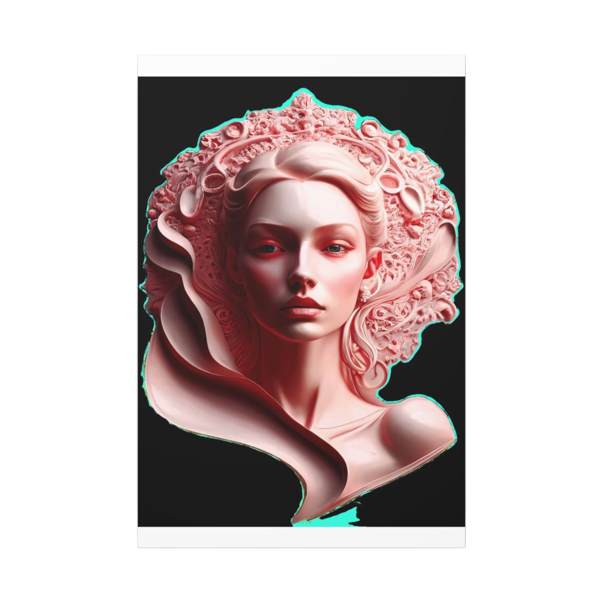 Pink Marble Princess — Canvas
