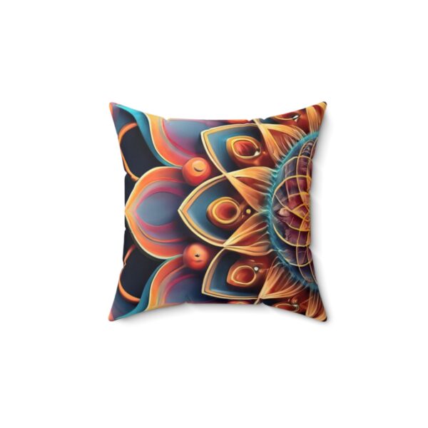 Rainbow Mandala — Throw Pillow