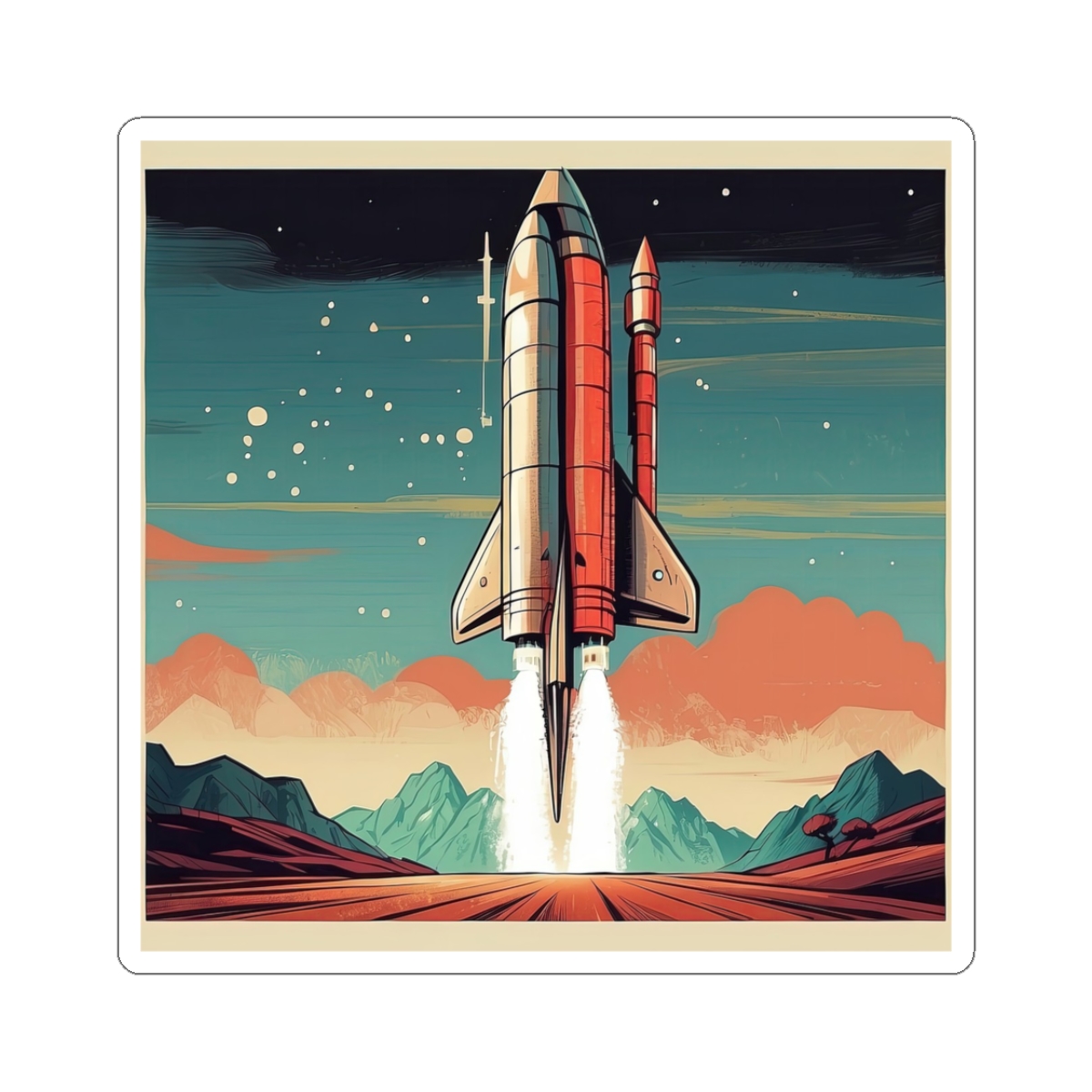 Red Rocket Rising — Stickers