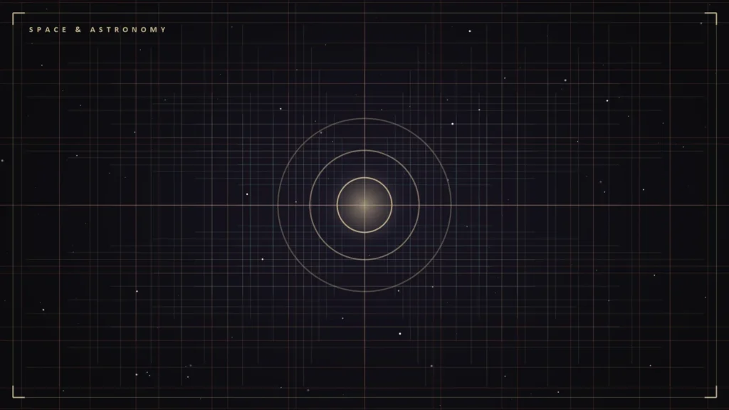 Illustration of an expanding spacetime grid around a bright center. Illustration for: Is Dark Energy Fading? What DESI's 4.2-Sigma Hint Does and Doesn't Mean